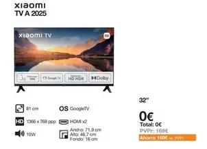 Oferta de Xiaomi - Tv A 2025 en Orange