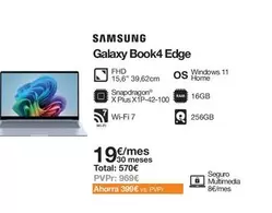 Oferta de Samsung - Galaxy Book4 Edge por 570€ en Orange