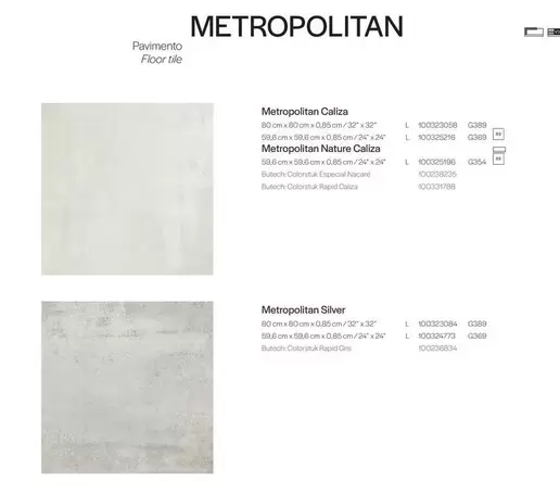 Oferta de Metropolitan Calza en Porcelanosa