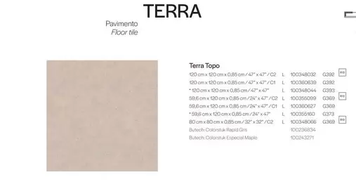 Oferta de Terra  en Porcelanosa