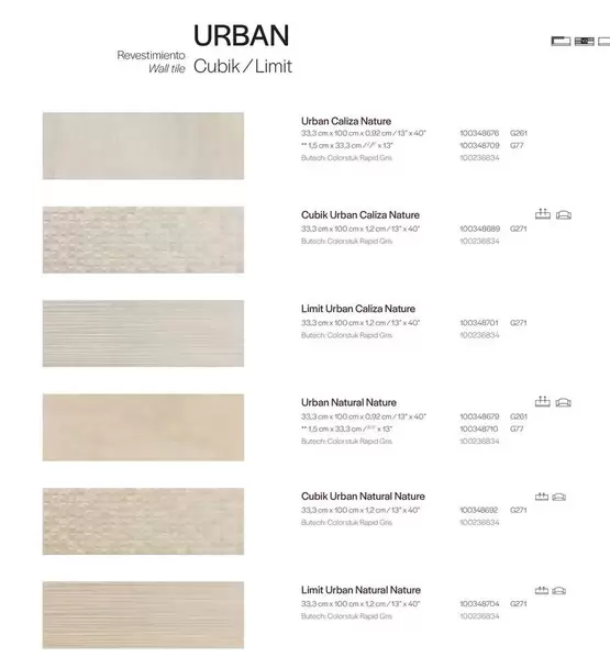 Oferta de Urban Revestringent en Porcelanosa