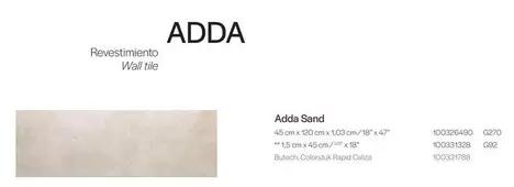 Oferta de Adda Sand Revestimiento  en Porcelanosa