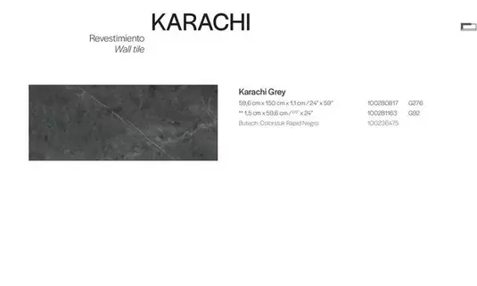 Oferta de Karachi Grey Revestimiento  en Porcelanosa