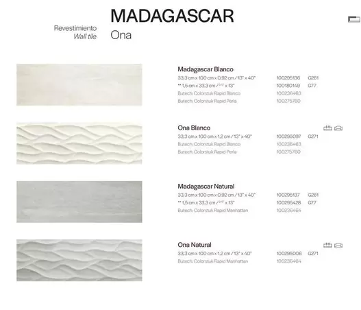 Oferta de Madagascar Revestimento One en Porcelanosa