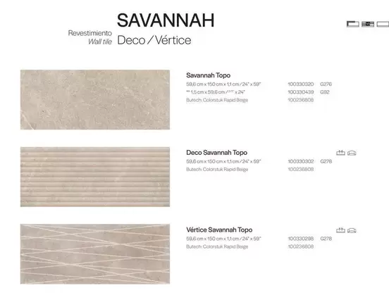 Oferta de Savannah/ Revestimento Wall Tile en Porcelanosa