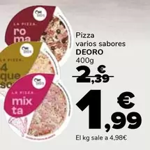 Oferta de Deoro - Pizza por 1,99€ en Supeco