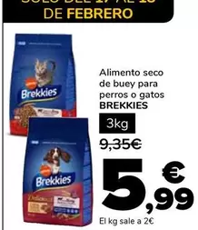 Oferta de Affinity - Alimento Seco De Buey Para Perros O Gatos Brekkies por 5,99€ en Supeco