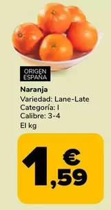 Oferta de Naranja por 1,59€ en Supeco