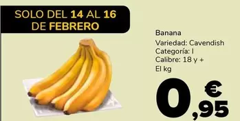 Oferta de Banana por 0,95€ en Supeco