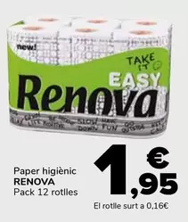 Oferta de Renova - Paper higienic por 1,95€ en Supeco