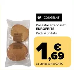 Oferta de Eurofrits - Pollastre Arrebossat por 1,69€ en Supeco