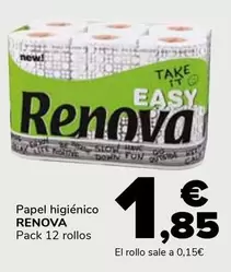 Oferta de Renova - Papel Higienico por 1,85€ en Supeco