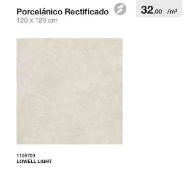 Oferta de Porcelanico Recificado por 32€ en Distriplac