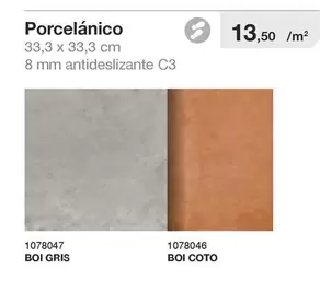 Oferta de Porcelánico por 13,5€ en Distriplac