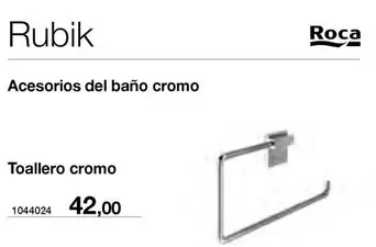 Oferta de Roca - Rubik Acesorios Del Baño Cromo por 42€ en Distriplac