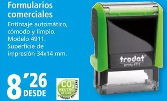 Oferta de Trodat - Formularions Comerciales por 8,26€ en Folder