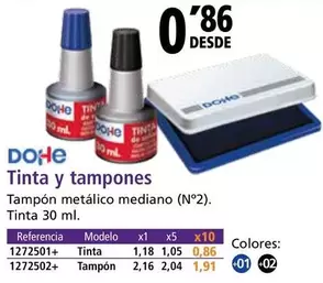 Oferta de Dohe - Tinta Y Tampones por 0,86€ en Folder