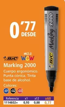 Oferta de BIC - Marking 2000  por 0,77€ en Folder