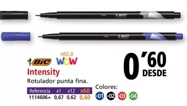 Oferta de BIC - Intensity  por 0,6€ en Folder