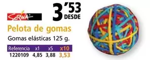 Oferta de Pelota De Gomas por 3,53€ en Folder