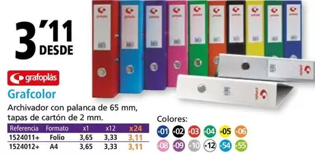 Oferta de Grafoplas - Grafcolor  por 3,11€ en Folder