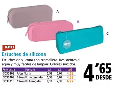 Oferta de Apli -  Estuches De Silicona por 4,65€ en Folder