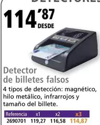 Oferta de Safescan - Detector De Billetes Falsos por 114,87€ en Folder