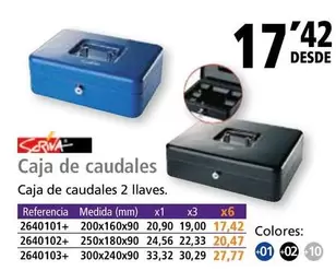 Oferta de Scriva - Caja De Caudales por 17,42€ en Folder