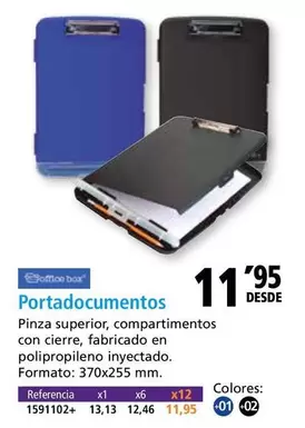 Oferta de Office Box - Portadocumentos por 11,95€ en Folder