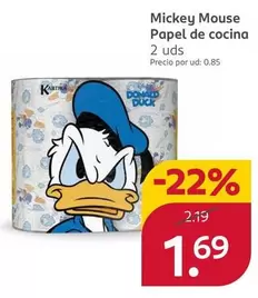 Oferta de Mickey Mouse Papel De Cocina  por 1,69€ en Rossmann