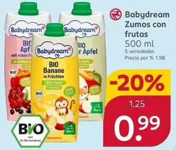 Oferta de Abydream - Zumos Con Frutas por 0,99€ en Rossmann