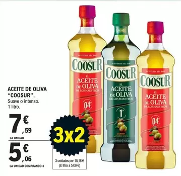 Oferta de Coosur - Aceite De Oliva por 7,59€ en E.Leclerc