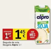 Oferta de Alpro - Beguda De Soia Lleugera por 1,45€ en Supermercados Charter