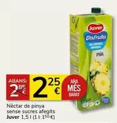 Oferta de Juver - Nectar De Pinya Sense Sucres Afegits por 2,25€ en Supermercados Charter