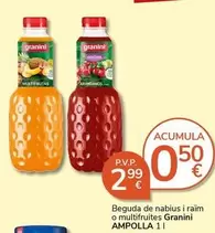 Oferta de Granini - Beguda De Nabius I Raim O Multifrutes por 2,99€ en Supermercados Charter