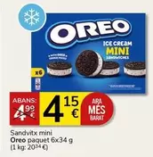 Oferta de Oreo - Sandvitx Mini por 4,15€ en Supermercados Charter