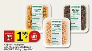 Oferta de Inderach - Cigronos por 1,59€ en Supermercados Charter