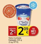 Oferta de Consum - Nata Muntada por 2,09€ en Supermercados Charter