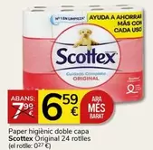 Oferta de Scottex - Paper Higienic Doble Capa Original por 6,59€ en Supermercados Charter