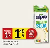 Oferta de Alpro - Bebida De Soja Ligera por 1,45€ en Supermercados Charter