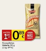 Oferta de Velarte - Rosquilletas por 0,89€ en Supermercados Charter