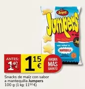 Oferta de Jumpers - Snacks De Maiz Con Sabor A Mantequilla por 1,15€ en Supermercados Charter