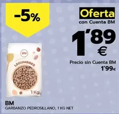 Oferta de Bm - Garbanzo Pedrosillano por 1,99€ en BM Supermercados