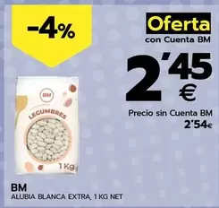 Oferta de Bm - Alubia Blanca Extra por 2,54€ en BM Supermercados