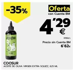 Oferta de Coosur - Aceite De Oliva Virgen Extra Squizz por 4,29€ en BM Supermercados