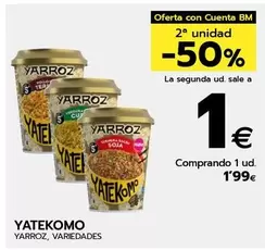 Oferta de Yatekomo - Yarroz por 1,99€ en BM Supermercados