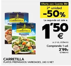 Oferta de Carretilla - Platos Preparados por 2,99€ en BM Supermercados