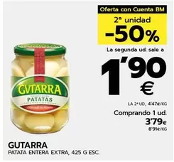 Oferta de Gutarra - Patata Entera Extra por 3,79€ en BM Supermercados