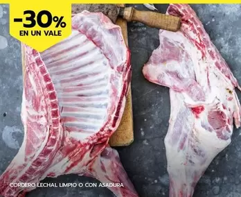 Oferta de Cordero Lechal Limpio O Con Asadura en BM Supermercados