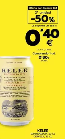 Oferta de Keler - Cerveza por 0,8€ en BM Supermercados